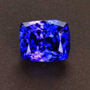 Violet Blue Antique Cushion Tanzanite Gemstone 4.62 Carats