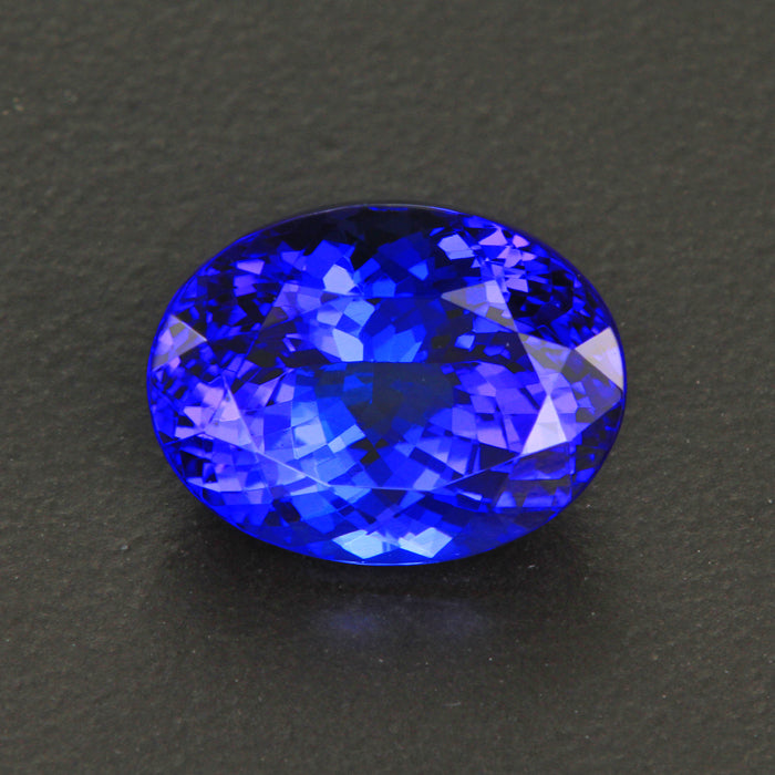 Violet Blue Oval Tanzanite Gemstone