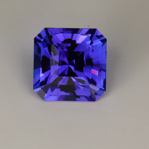 Blue Violet Square Barion Tanzanite Gemstone 6.90 Carats