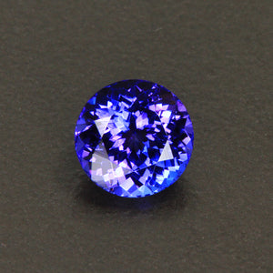 Blue Violet Round Brilliant Tanzanite Gemstone 1.76 Carats