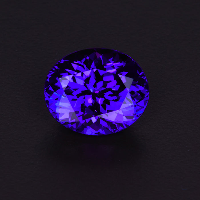 Violet Blue Oval Tanzanite Gemstone 11.07 Carats