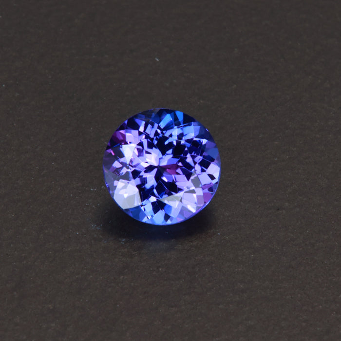 Blue Violet Round Tanzanite Gemstone 1.08 Carats