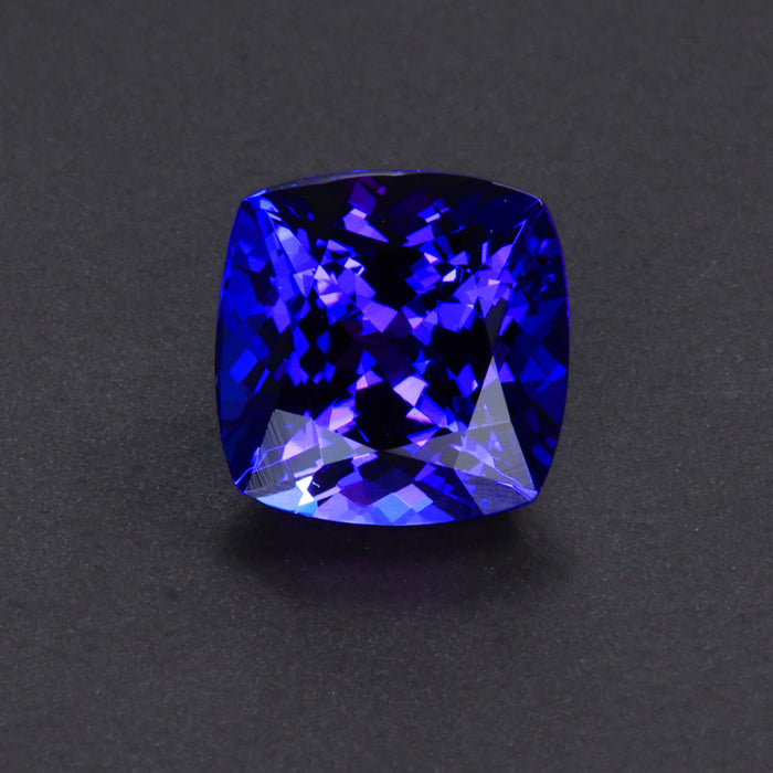 Blue Violet Square Cushion Tanzanite Gemstone