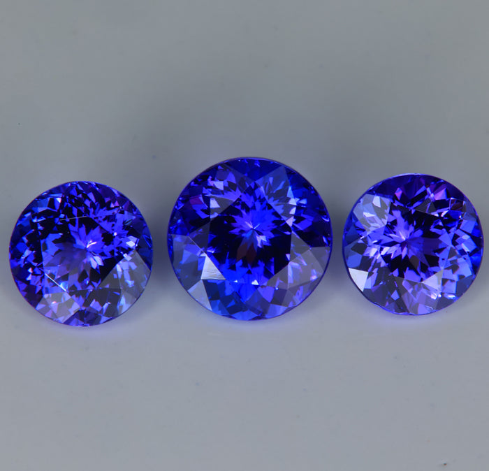 Trio of Tanzanite