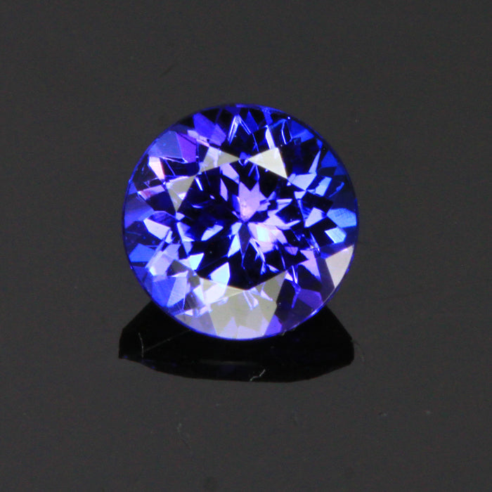 round brilliant tanzanite gemstone