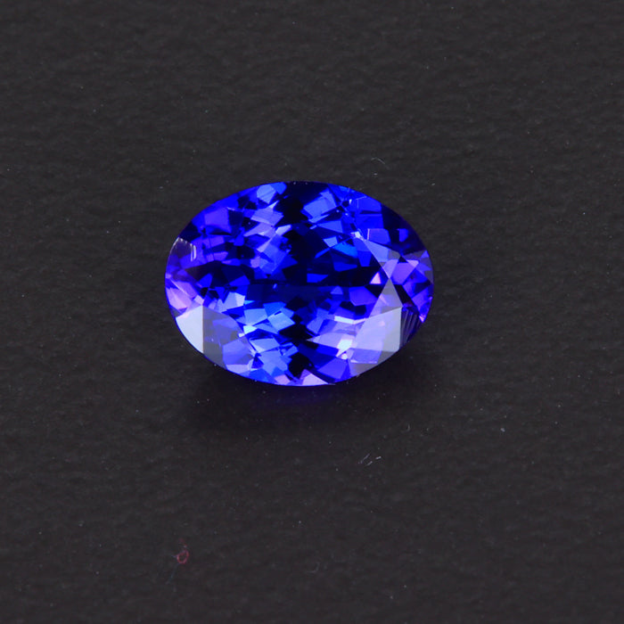 Violet Blue Oval Tanzanite Gemstone