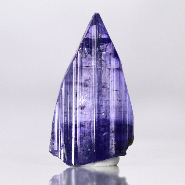 Bi-color tanzanite crystal mineral specimen