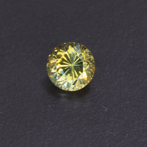 Yellow Round Fancy Tanzanite Gemstone 1.01 Carats