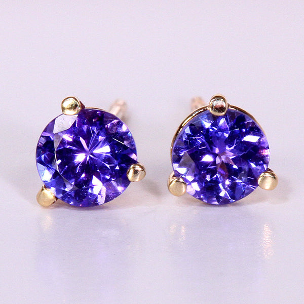 Tanzanite Earrings .90 Carat BVI Color