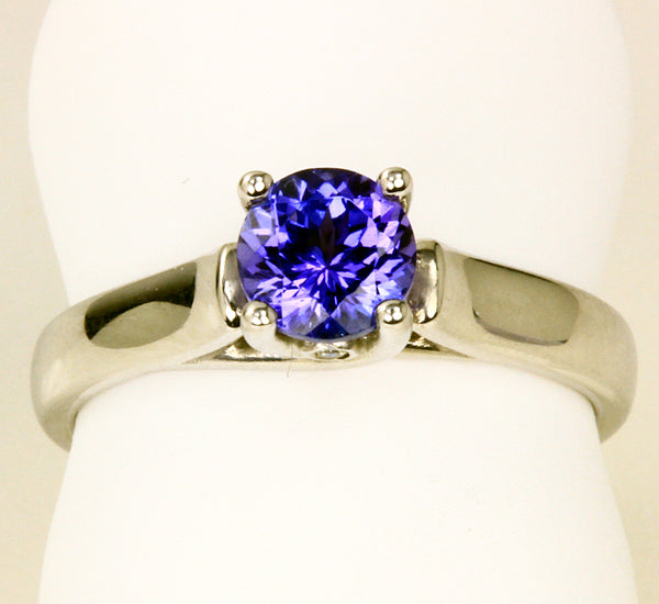 Tanzanite Ring .98 Carat Blue Violet Vivid Color