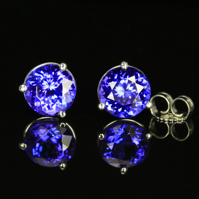 Tanzanite Earrings 3.06 Carats