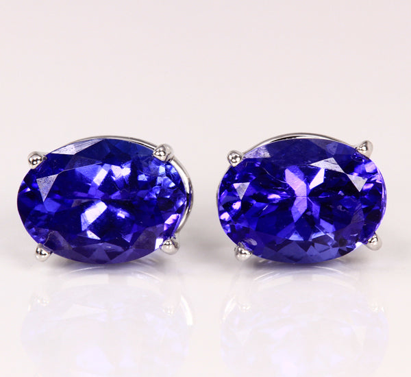 Tanzanite Earrings 2.61 Carat BVV Color