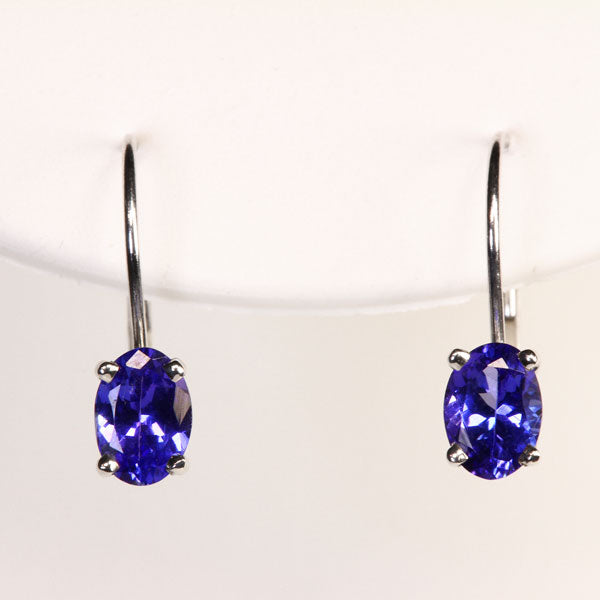 Tanzanite Earrings 1.80 Carat BVV Color