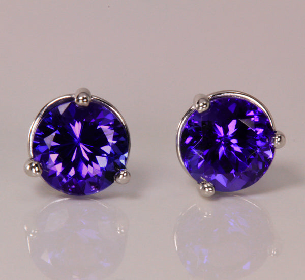 Tanzanite Earrings 1.32 Carat vBE Color