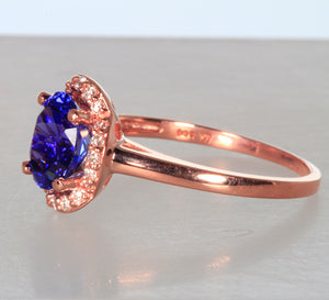 Rose Gold Tanzanite ring