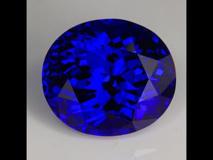 On Hold for Tim  Violet Blue Oval Tanzanite Gemstone 77.02cts*