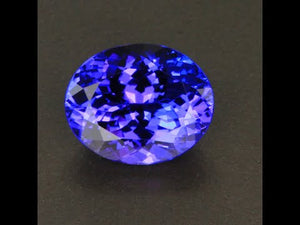 Violet Blue Oval Tanzanite Gemstone 4.27 Carats