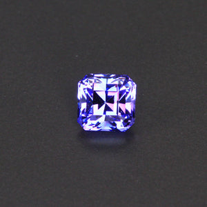 Blue Violet Stepped Square Tanzanite Gemstone 1.32 Carats