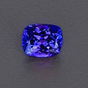 Blue Violet Antique Cushion Tanzanite Gemstone 3.53 Carats