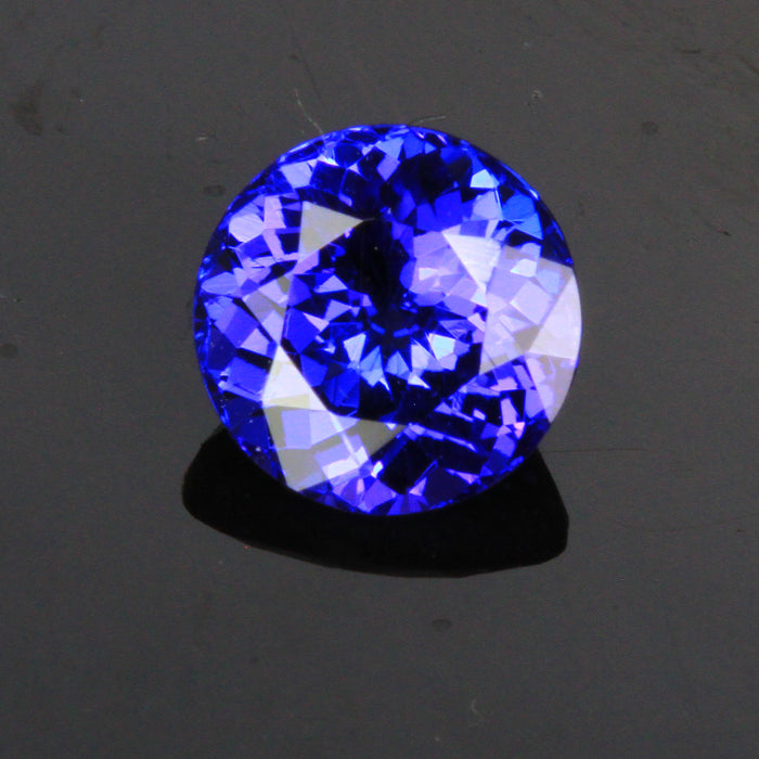 round brilliant tanzanite gemstone